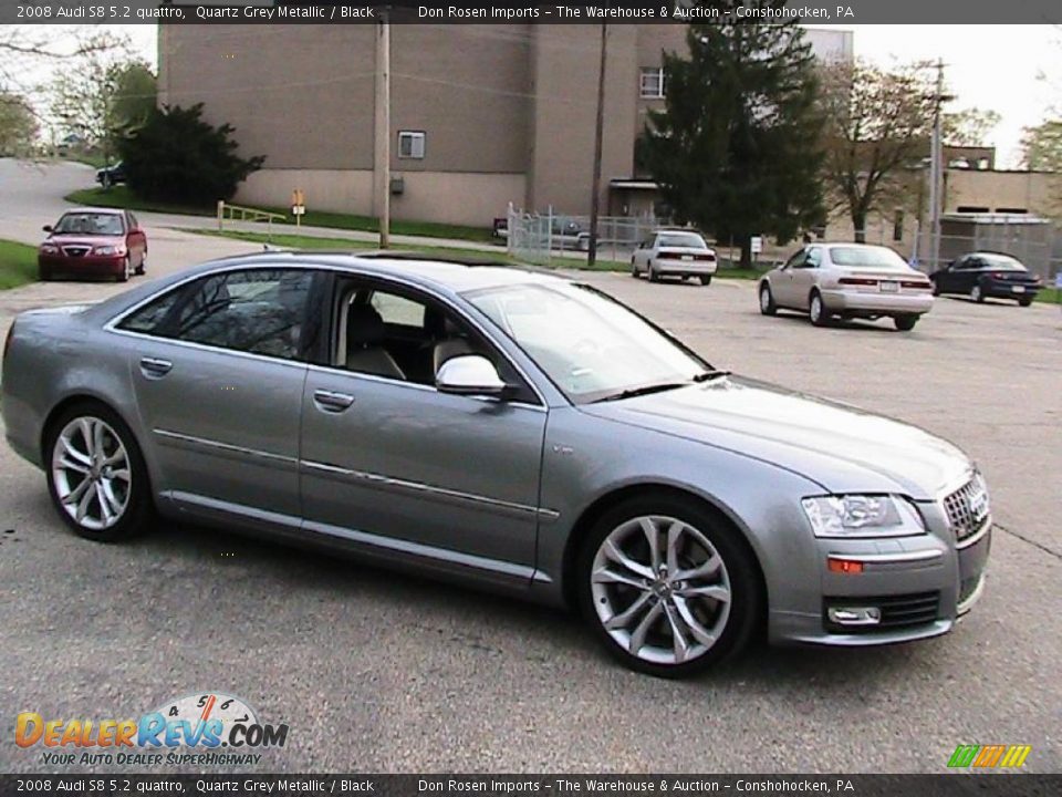 2008 Audi S8 5.2 quattro Quartz Grey Metallic / Black Photo #12