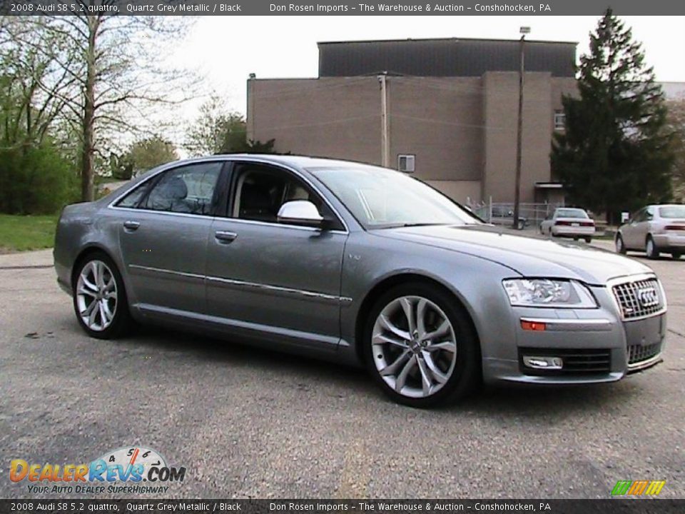 2008 Audi S8 5.2 quattro Quartz Grey Metallic / Black Photo #13