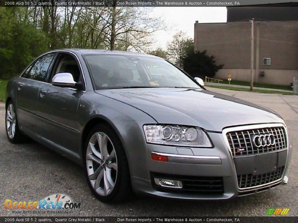 2008 Audi S8 5.2 quattro Quartz Grey Metallic / Black Photo #14