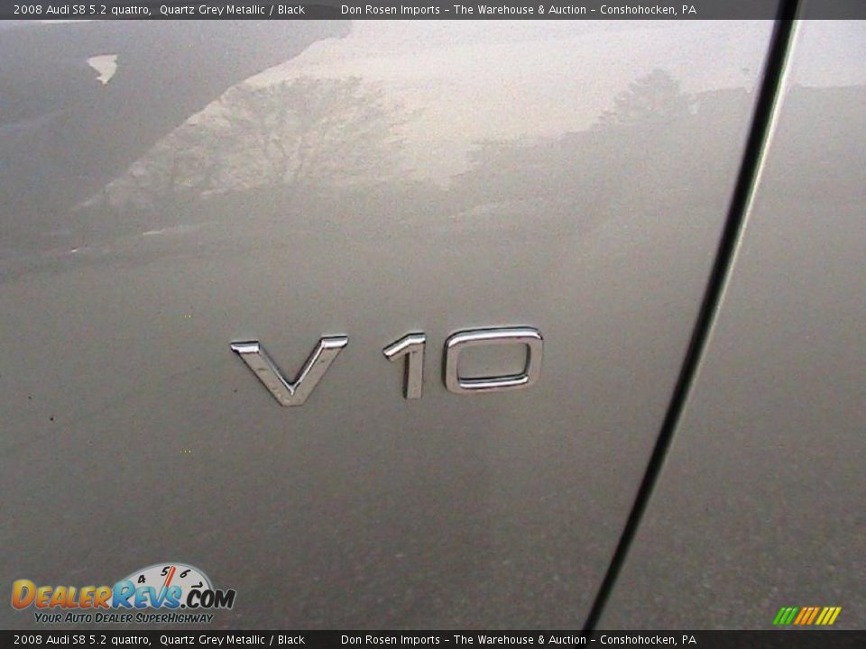 2008 Audi S8 5.2 quattro Quartz Grey Metallic / Black Photo #18