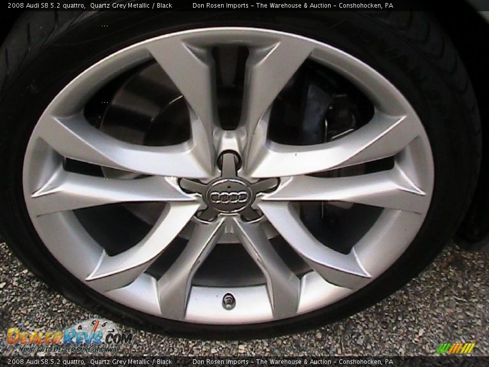 2008 Audi S8 5.2 quattro Quartz Grey Metallic / Black Photo #19