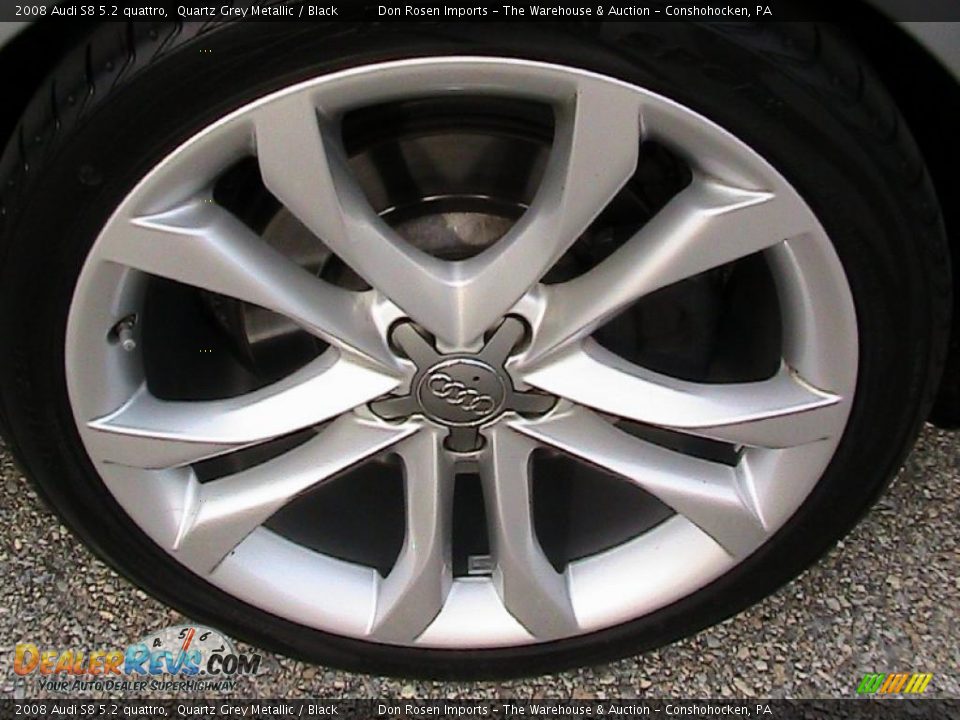2008 Audi S8 5.2 quattro Quartz Grey Metallic / Black Photo #20