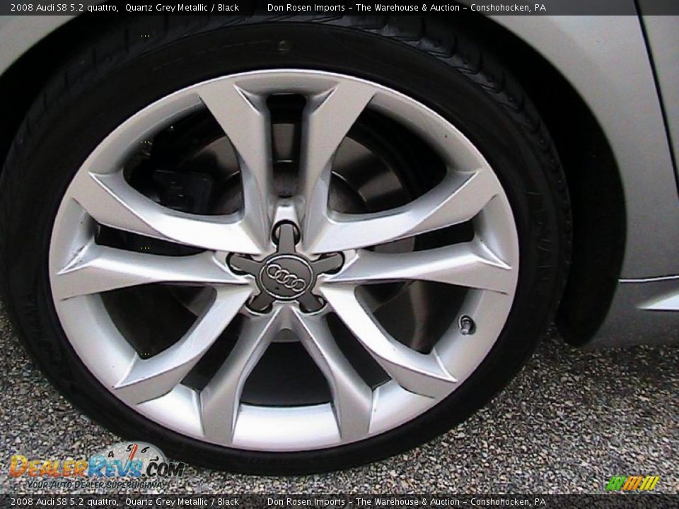 2008 Audi S8 5.2 quattro Quartz Grey Metallic / Black Photo #21