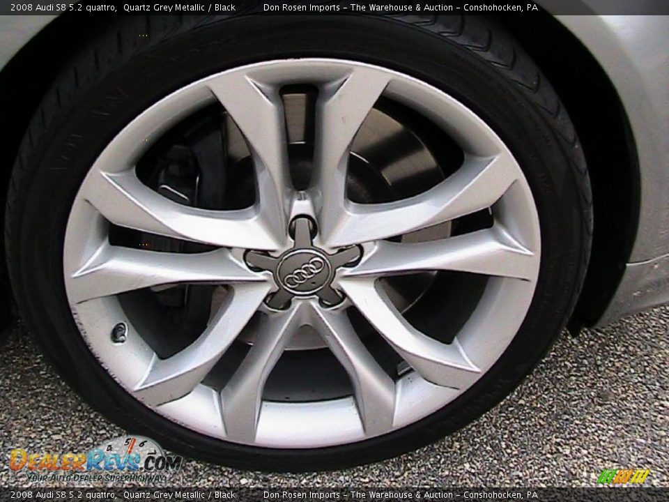 2008 Audi S8 5.2 quattro Quartz Grey Metallic / Black Photo #22