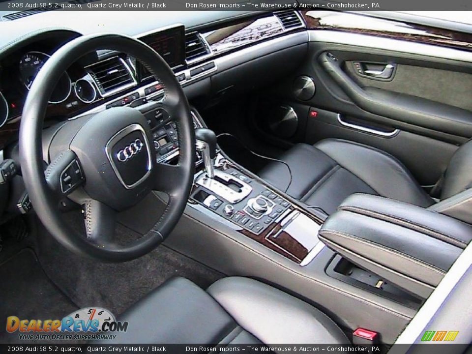 2008 Audi S8 5.2 quattro Quartz Grey Metallic / Black Photo #25