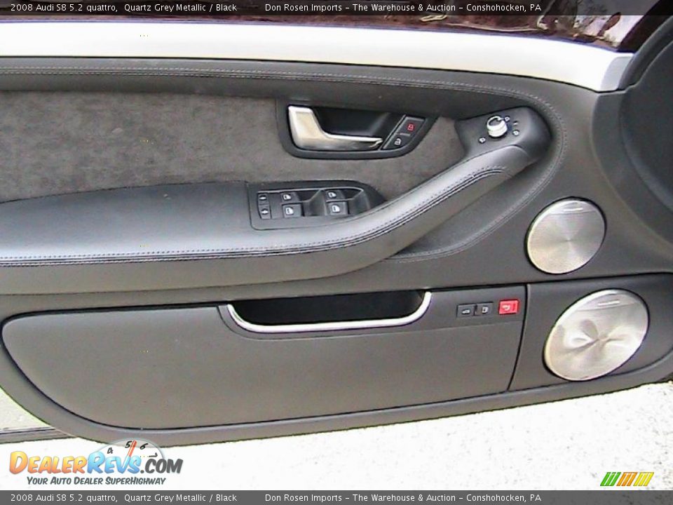 2008 Audi S8 5.2 quattro Quartz Grey Metallic / Black Photo #27