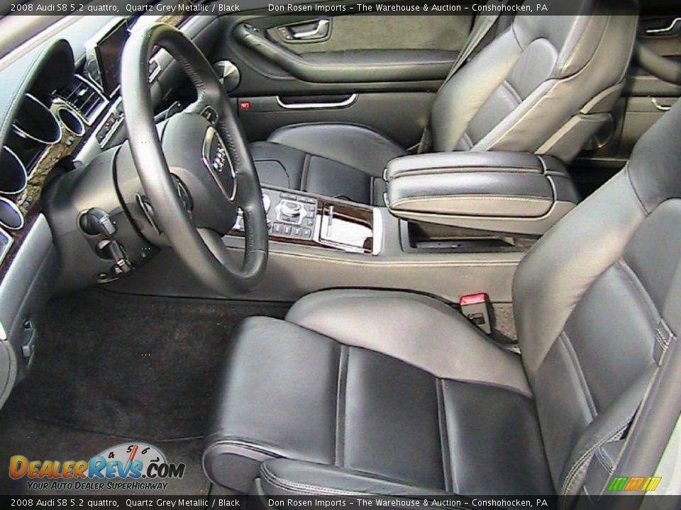2008 Audi S8 5.2 quattro Quartz Grey Metallic / Black Photo #29