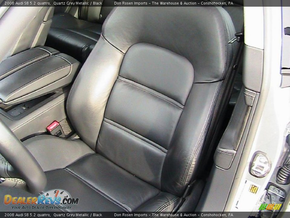 2008 Audi S8 5.2 quattro Quartz Grey Metallic / Black Photo #30