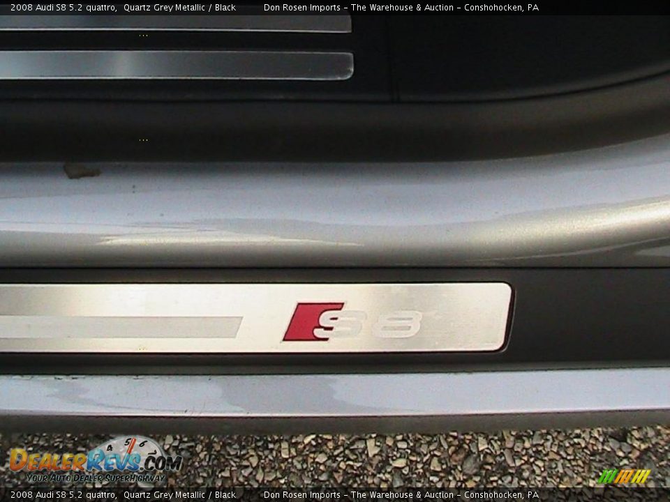 2008 Audi S8 5.2 quattro Quartz Grey Metallic / Black Photo #31