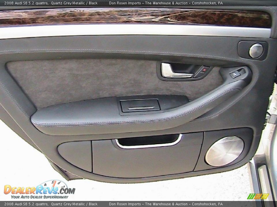 2008 Audi S8 5.2 quattro Quartz Grey Metallic / Black Photo #32