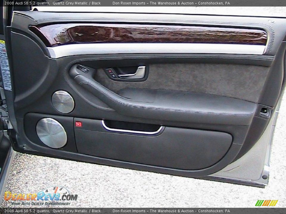 2008 Audi S8 5.2 quattro Quartz Grey Metallic / Black Photo #36