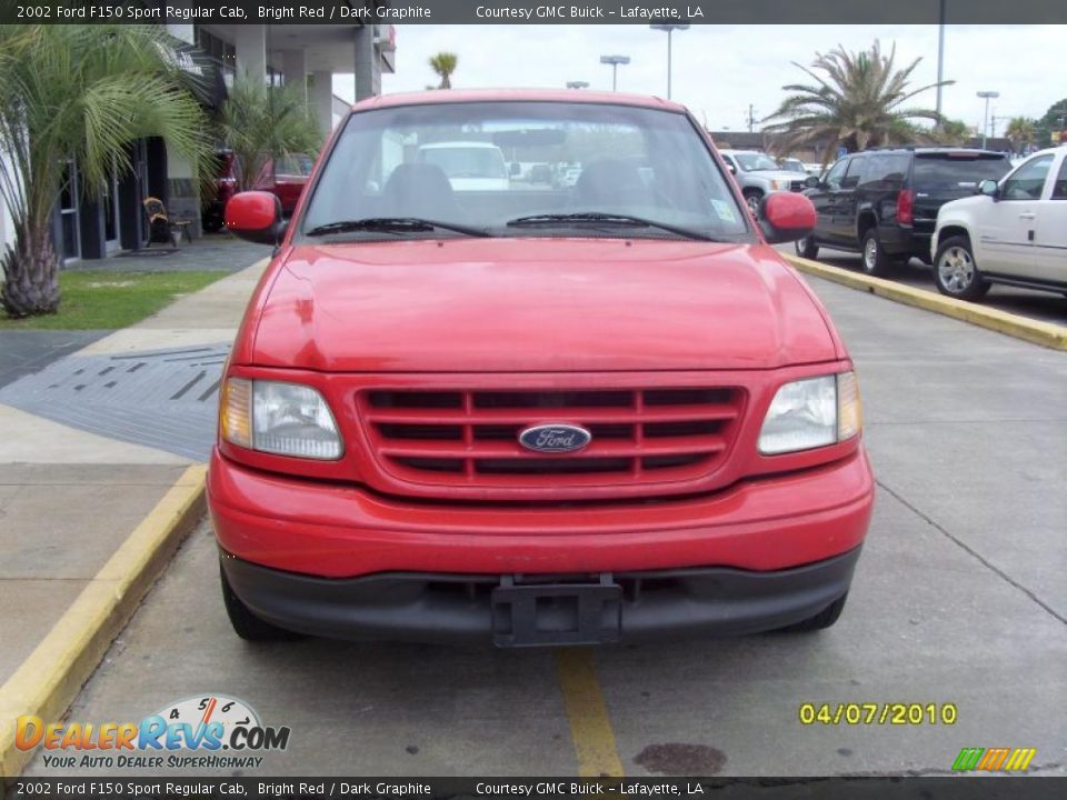 2002 Ford F150 Sport Regular Cab Bright Red / Dark Graphite Photo #6