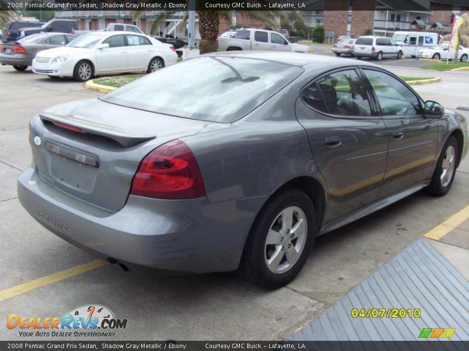 2008 Pontiac Grand Prix Sedan Shadow Gray Metallic / Ebony Photo #4