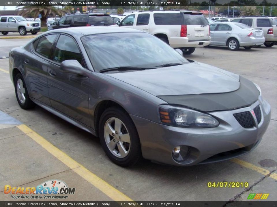 2008 Pontiac Grand Prix Sedan Shadow Gray Metallic / Ebony Photo #5