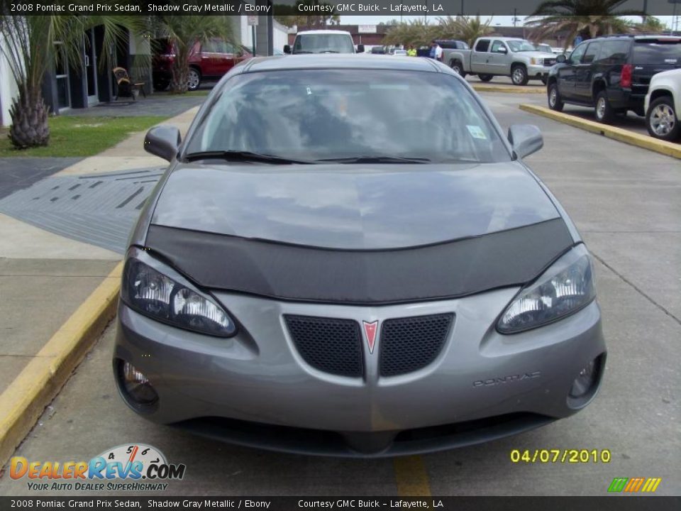 2008 Pontiac Grand Prix Sedan Shadow Gray Metallic / Ebony Photo #6