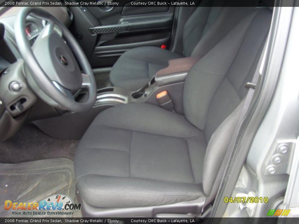 2008 Pontiac Grand Prix Sedan Shadow Gray Metallic / Ebony Photo #9