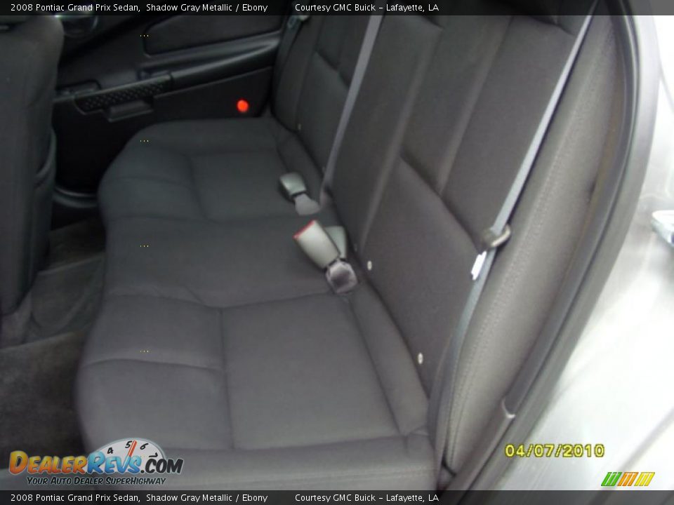 2008 Pontiac Grand Prix Sedan Shadow Gray Metallic / Ebony Photo #10