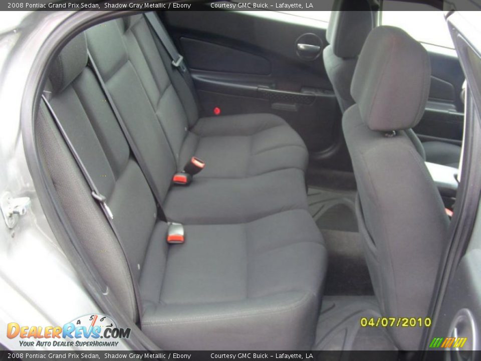 2008 Pontiac Grand Prix Sedan Shadow Gray Metallic / Ebony Photo #11