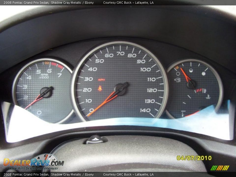 2008 Pontiac Grand Prix Sedan Shadow Gray Metallic / Ebony Photo #13