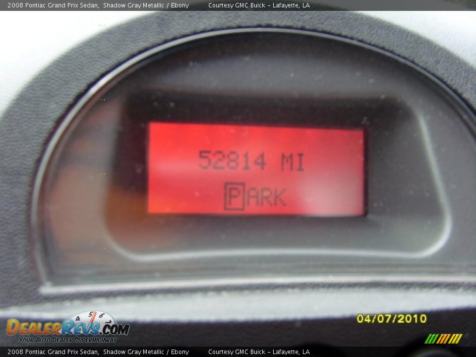 2008 Pontiac Grand Prix Sedan Shadow Gray Metallic / Ebony Photo #14