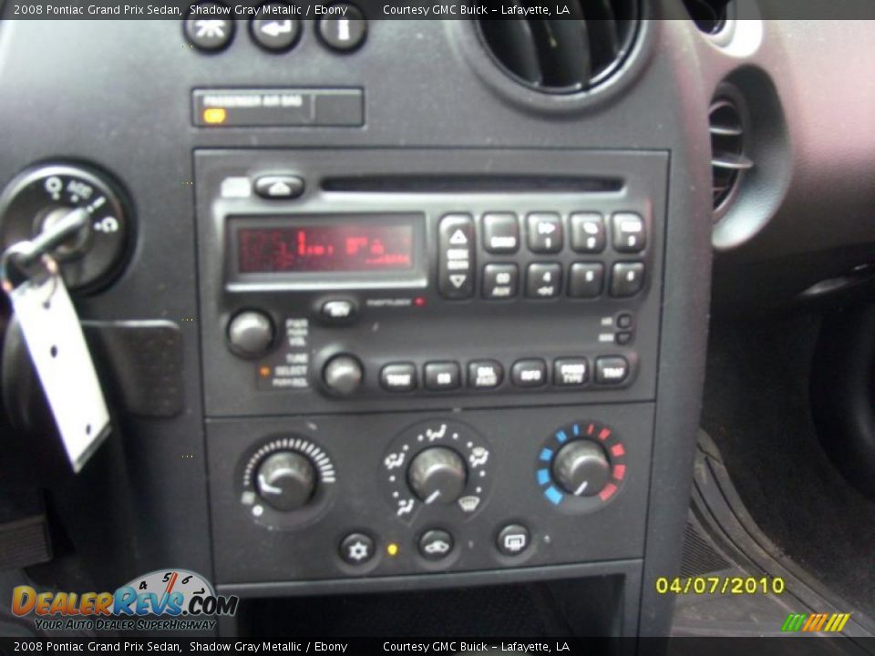 2008 Pontiac Grand Prix Sedan Shadow Gray Metallic / Ebony Photo #15