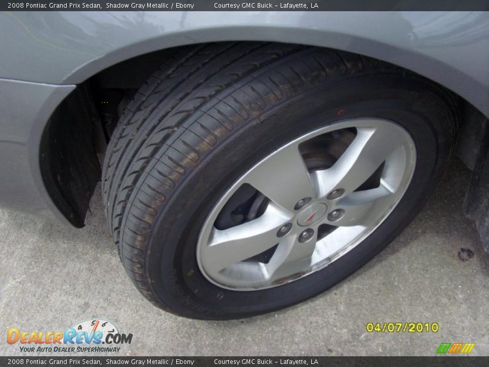 2008 Pontiac Grand Prix Sedan Shadow Gray Metallic / Ebony Photo #16