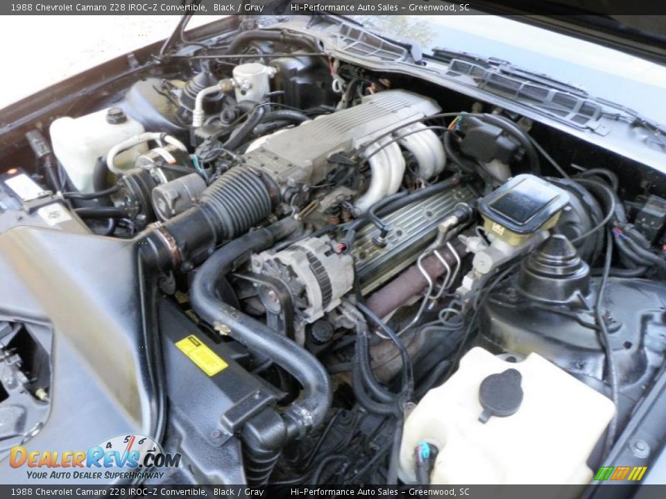 1988 Chevrolet Camaro Z28 IROC-Z Convertible Black / Gray Photo #21