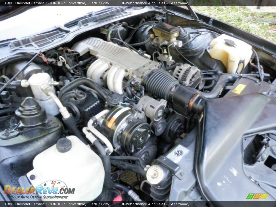 1988 Chevrolet Camaro Z28 IROC-Z Convertible Black / Gray Photo #22