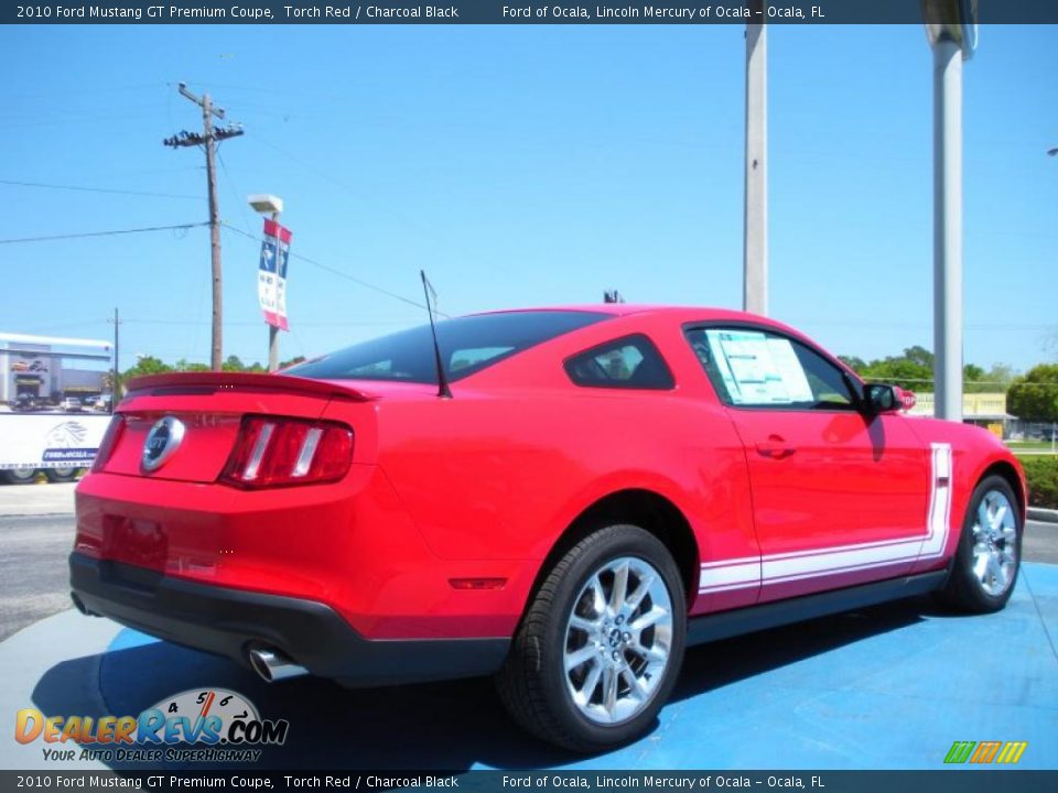 2010 Ford Mustang GT Premium Coupe Torch Red / Charcoal Black Photo #3