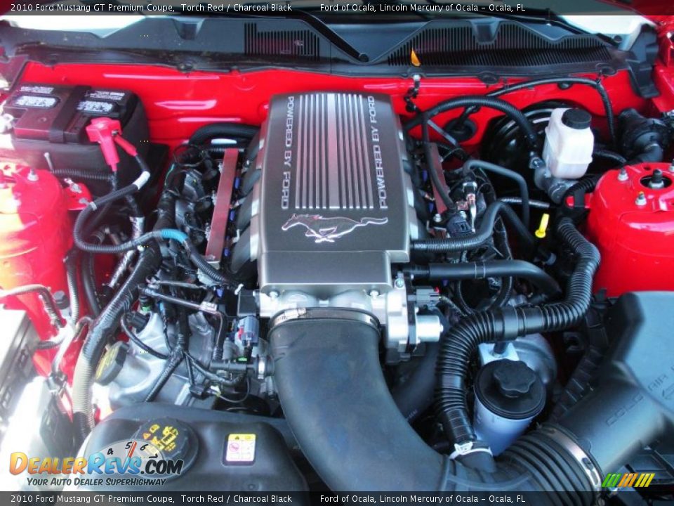 2010 Ford Mustang GT Premium Coupe Torch Red / Charcoal Black Photo #12