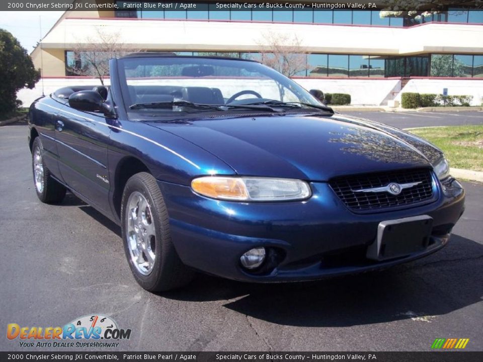 2000 Chrysler Sebring JXi Convertible Patriot Blue Pearl / Agate Photo #1