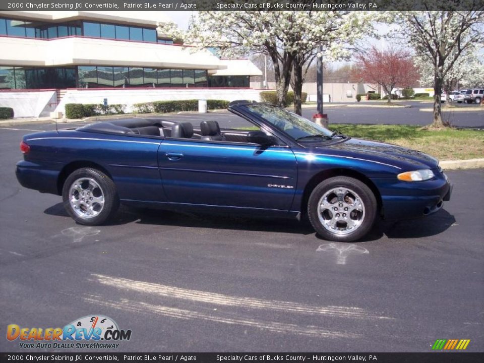 2000 Chrysler Sebring JXi Convertible Patriot Blue Pearl / Agate Photo #4