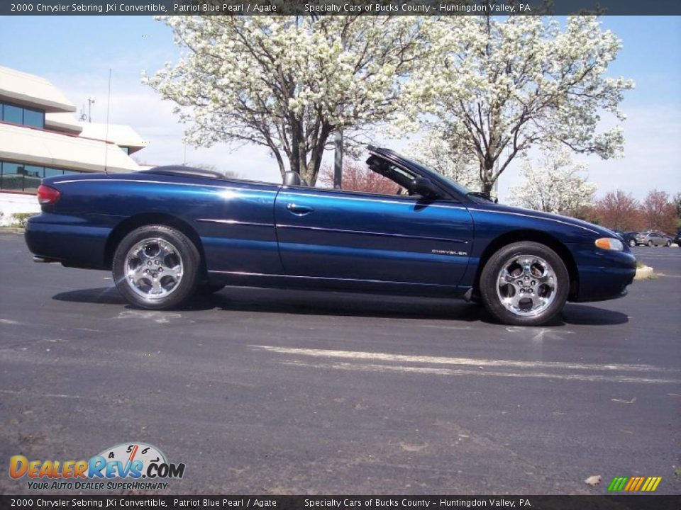 2000 Chrysler Sebring JXi Convertible Patriot Blue Pearl / Agate Photo #5