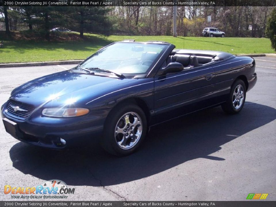 2000 Chrysler Sebring JXi Convertible Patriot Blue Pearl / Agate Photo #8