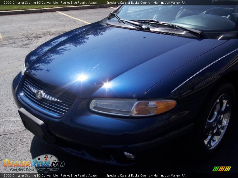 2000 Chrysler Sebring JXi Convertible Patriot Blue Pearl / Agate Photo #9