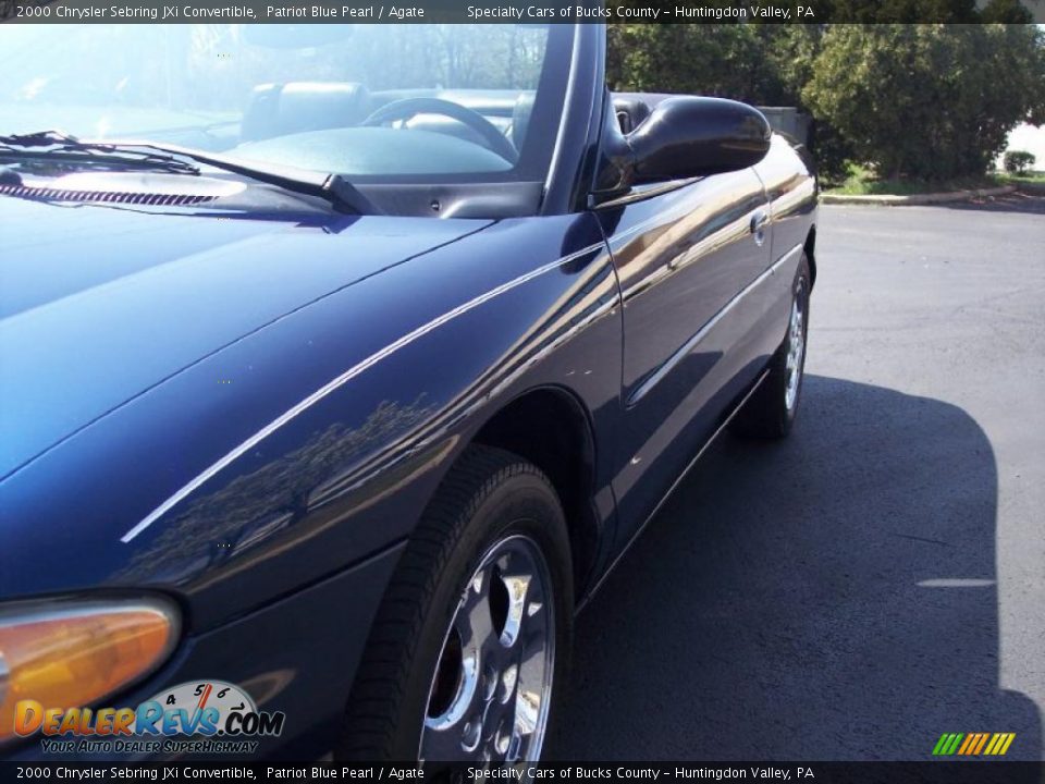 2000 Chrysler Sebring JXi Convertible Patriot Blue Pearl / Agate Photo #10