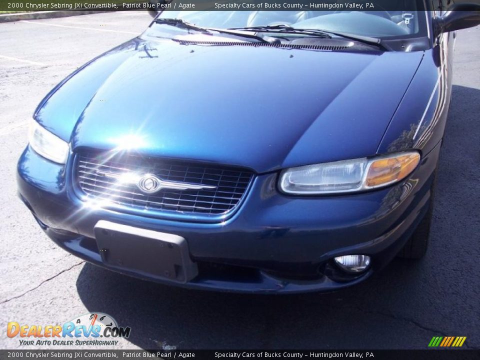 2000 Chrysler Sebring JXi Convertible Patriot Blue Pearl / Agate Photo #11