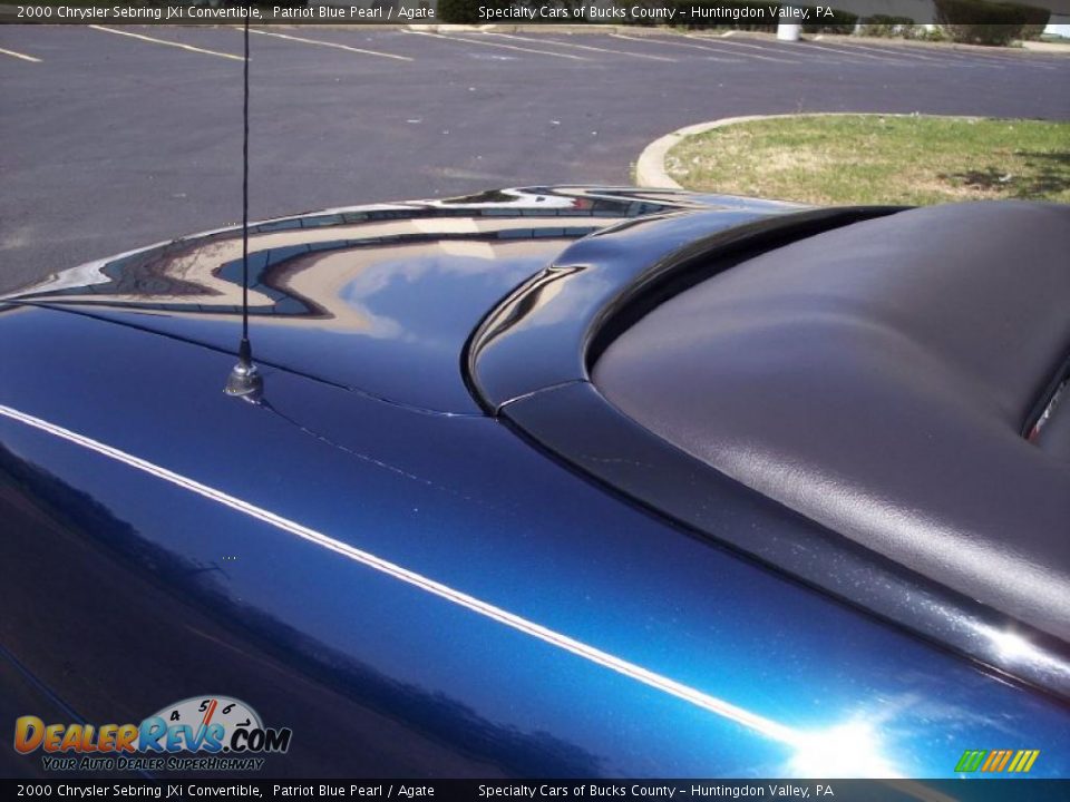 2000 Chrysler Sebring JXi Convertible Patriot Blue Pearl / Agate Photo #13