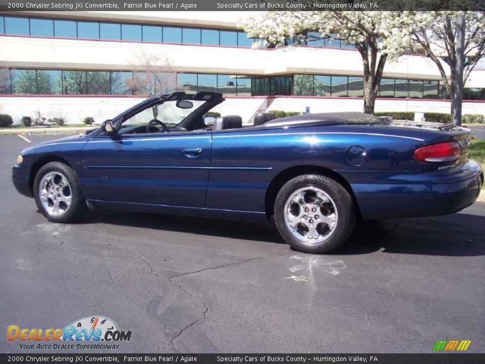 2000 Chrysler Sebring JXi Convertible Patriot Blue Pearl / Agate Photo #15