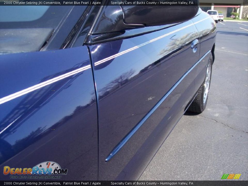 2000 Chrysler Sebring JXi Convertible Patriot Blue Pearl / Agate Photo #18