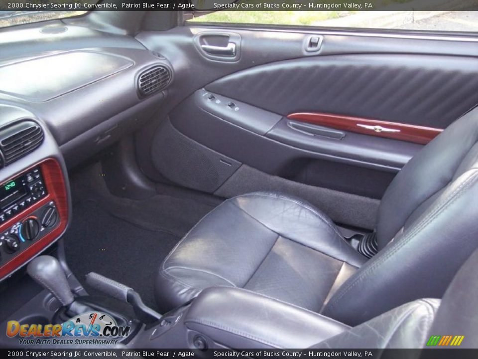 2000 Chrysler Sebring JXi Convertible Patriot Blue Pearl / Agate Photo #27