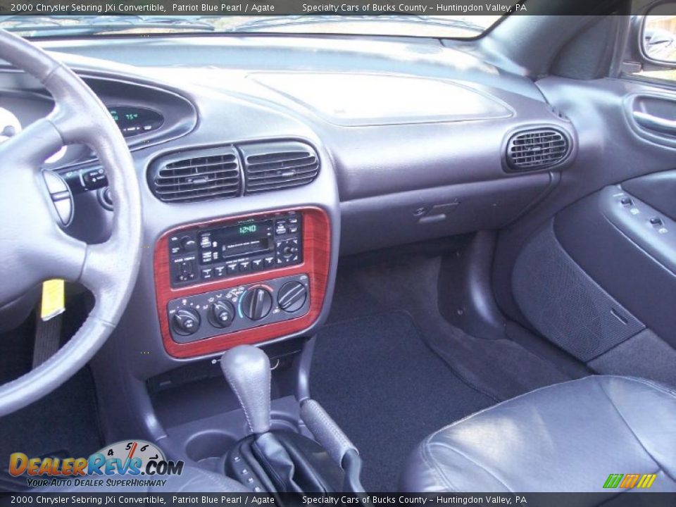 2000 Chrysler Sebring JXi Convertible Patriot Blue Pearl / Agate Photo #28