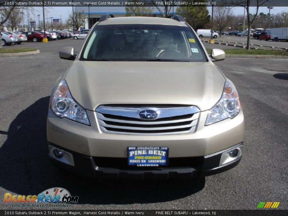 2010 Subaru Outback 2.5i Premium Wagon Harvest Gold Metallic / Warm Ivory Photo #2