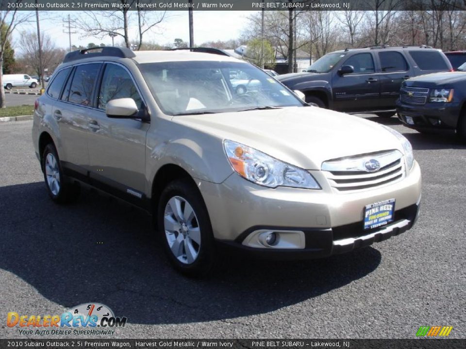 2010 Subaru Outback 2.5i Premium Wagon Harvest Gold Metallic / Warm Ivory Photo #3