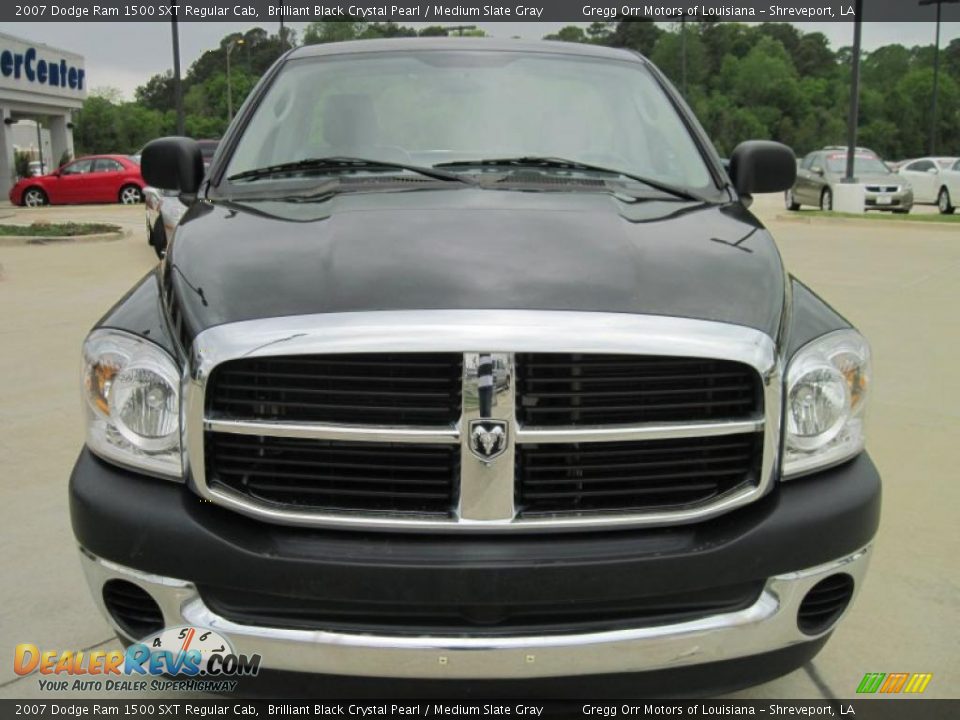 2007 Dodge Ram 1500 SXT Regular Cab Brilliant Black Crystal Pearl / Medium Slate Gray Photo #5