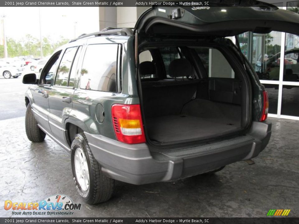 2001 Jeep Grand Cherokee Laredo Shale Green Metallic / Agate Photo #9