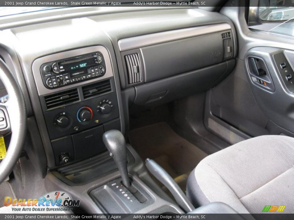 2001 Jeep Grand Cherokee Laredo Shale Green Metallic / Agate Photo #21