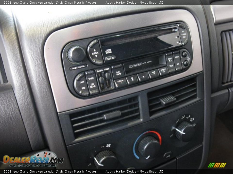 2001 Jeep Grand Cherokee Laredo Shale Green Metallic / Agate Photo #24