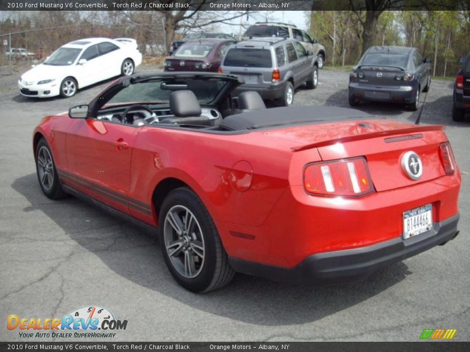 2010 Ford Mustang V6 Convertible Torch Red / Charcoal Black Photo #2