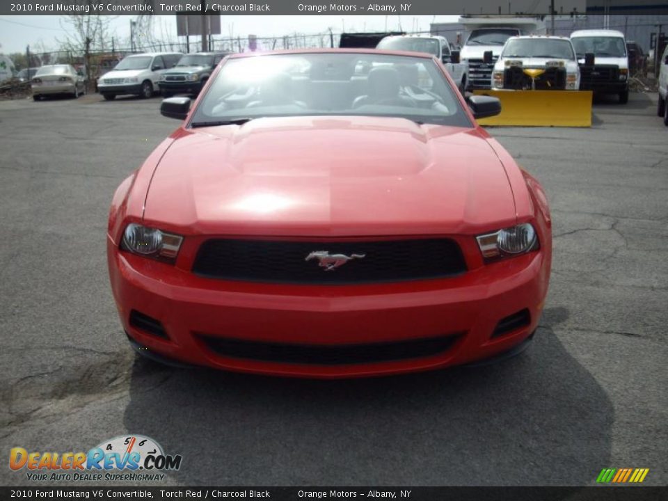 2010 Ford Mustang V6 Convertible Torch Red / Charcoal Black Photo #4